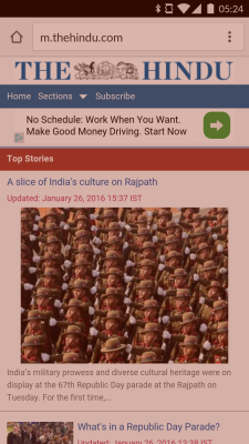 The Hindu mobile version